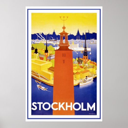  Stockholm Zweden Poster (Voorkant)