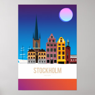 Stockholm, Zweden Poster