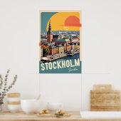Stockholm Zweden Poster (Keuken)