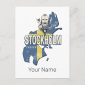 Stockholm Zweden Provincie Kaart Souvenir (Voorkant)