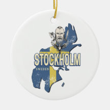 Stockholm Zweden Provincie Kaart  Souvenir