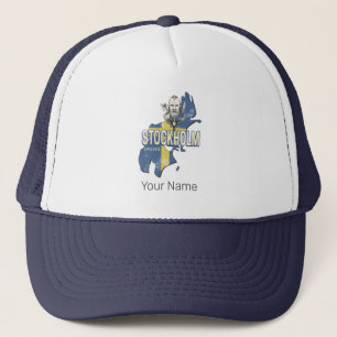 Stockholm Zweden Provincie Kaart  Souvenir Trucker Pet