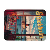 Stockholm Zweden Reizen  Balkon uitzicht Geschenke Magneet (Horizontaal)