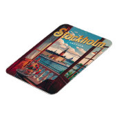 Stockholm Zweden Reizen  Balkon uitzicht Geschenke Magneet (Linkerzijde)