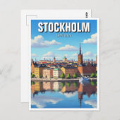 Stockholm Zweden Reizen Briefkaart (Voorkant / Achterkant)