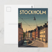  Stockholm Zweden Reizen Briefkaart (Voorkant / Achterkant)