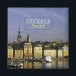 Stockholm Zweden Reizen Foto Koelkast Magneet<br><div class="desc">Tip: gedateerde magneten zijn een leuke manier om een chronologie van uw reizen te behouden en Zazzle maakt het gemakkelijk om een datum toe te voegen.</div>