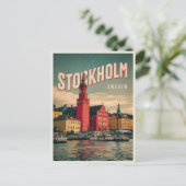Stockholm Zweden Reizen  geschenken aan de waterka Briefkaart (Staand voorkant)