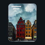 Stockholm Zweden reizen kunst  magneet<br><div class="desc">Maak een visuele reis door het betoverende stadsbeeld van Stockholm, Zweden, met onze boeiende reismagneet. Dit prachtige stuk viert de levendige geest en architecturale elegantie die dit Scandinavische juweeltje definiëren. Van de iconische Gamla Stan's middeleeuwse charme tot de moderne allure van de waterkant, elk detail is ingewikkeld vastgelegd, en nodigt...</div>
