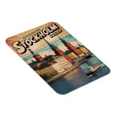 Stockholm Zweden Reizen  stripboek geschenken Magneet (Rechterzijde)