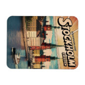 Stockholm Zweden Reizen  stripboek geschenken Magneet (Horizontaal)