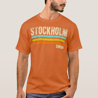 Stockholm Zweden Retro T-shirt