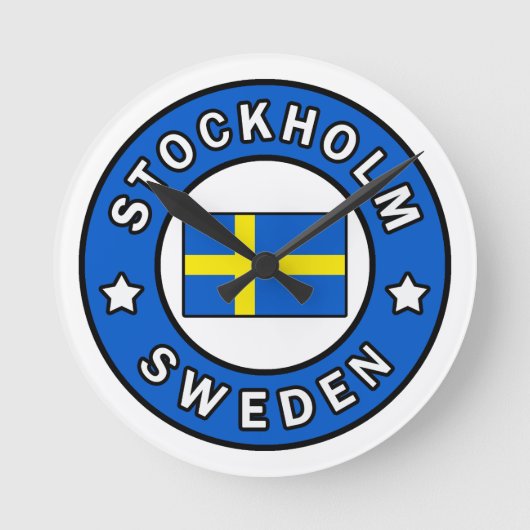 Stockholm Zweden Ronde Klok (Voorkant)