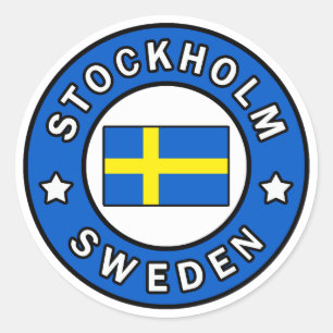 Stockholm Zweden Ronde Sticker