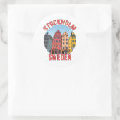 Stockholm Zweden Ronde Sticker (Tas)