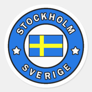 Stockholm Zweden Ronde Sticker
