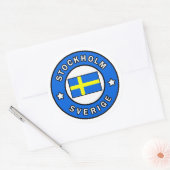 Stockholm Zweden Ronde Sticker (Envelop)