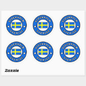 Stockholm Zweden Ronde Sticker (Vel)