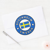Stockholm Zweden Ronde Sticker (Envelop)