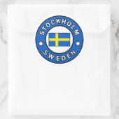 Stockholm Zweden Ronde Sticker (Tas)