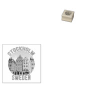 Stockholm Zweden Rubberstempel (Gestempeld)