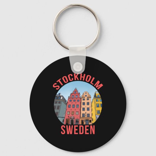 Stockholm Zweden Sleutelhanger (Voorkant)