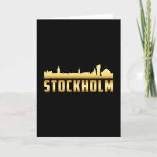 Stockholm Zweden Stad Silhouet Stedelijk Landschap Kaart