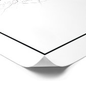 Stockholm Zweden Stadskaart eenvoudig Poster (Hoek)