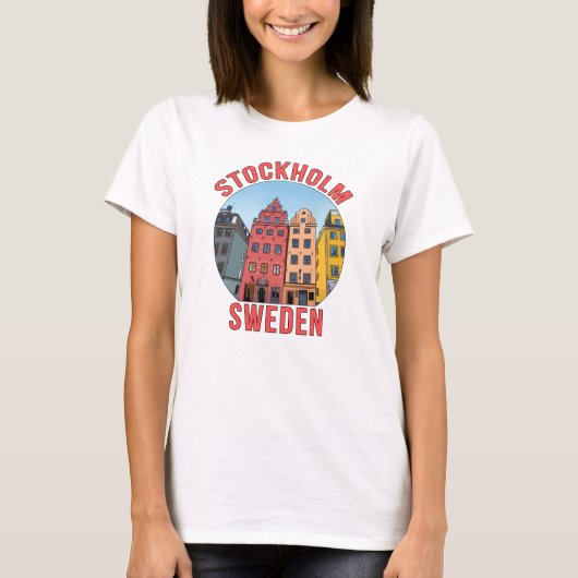 Stockholm Zweden T-shirt (Voorkant)