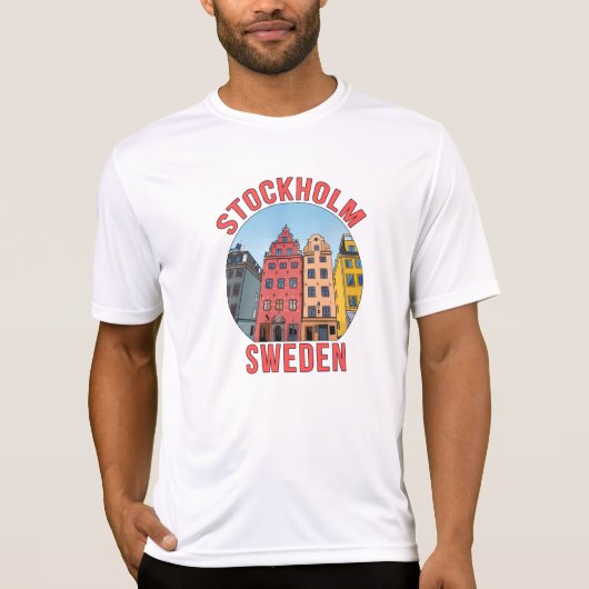 Stockholm Zweden T-shirt (Voorkant)