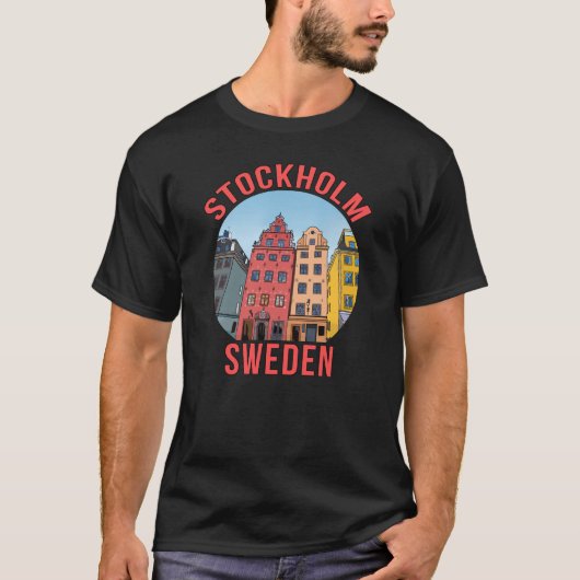 Stockholm Zweden T-shirt (Voorkant)