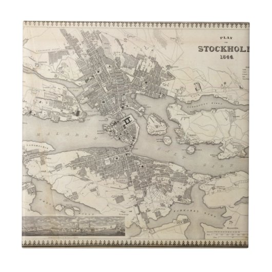 Stockholm, Zweden Tegeltje (Voorkant)