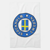 Stockholm Zweden Theedoek (Verticaal)