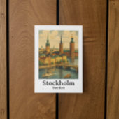 Stockholm Zweden Travel Art Briefkaart