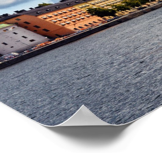 Stockholm Zweden uitzicht Poster (Hoek)