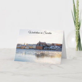 Stockholm Zweden Vakantie Kerstmis Kaart
