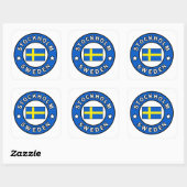 Stockholm Zweden Vierkante Sticker (Vel)