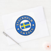 Stockholm Zweden Vierkante Sticker (Envelop)