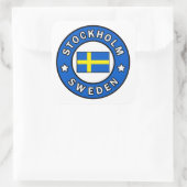 Stockholm Zweden Vierkante Sticker (Tas)