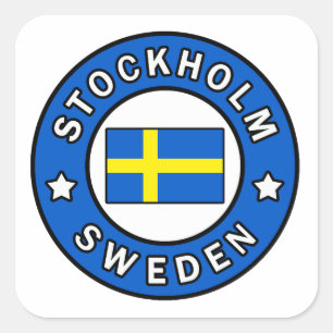 Stockholm Zweden Vierkante Sticker