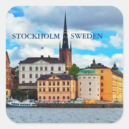Stockholm, Zweden Vierkante Sticker (Voorkant)