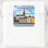Stockholm, Zweden Vierkante Sticker (Tas)