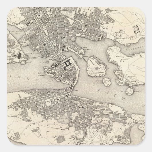 Stockholm, Zweden Vierkante Sticker (Voorkant)