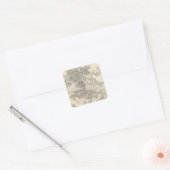 Stockholm, Zweden Vierkante Sticker (Envelop)