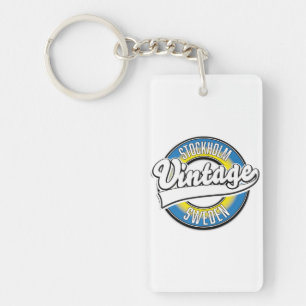 Stockholm Zweden vintage logo Sleutelhanger