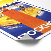 Stockholm Zweden Vintage Poster (Hoek)