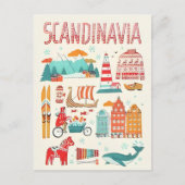 Stockholm Zweden vintage reizen scandinavië Briefkaart (Voorkant)