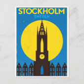 Stockholm Zweden vintage reizen scandinavië Briefkaart (Voorkant)