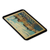 Stockholm Zweden Vintage Travel Magneet (Rechterzijde)