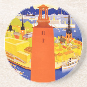 Stockholm Zweden Zandsteen Onderzetter